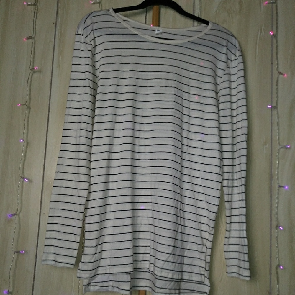 🤎Long Sleeved Oversized Striped Shirt | NWT